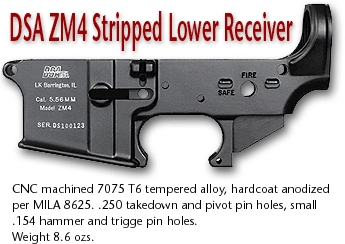 DS Arms Stripped ZM4 Lower Receiver